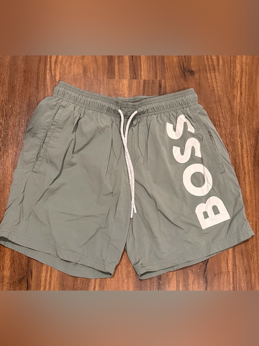 BOSS Swim Shorts with White Logo